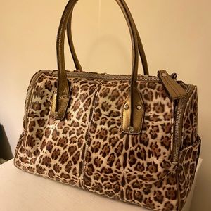 B Makowsky Animal print satchel